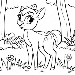 Bambi Erkundet Die Wiese Ausmalbild 51638-11305