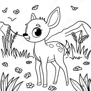 Bambi Erkundet Die Wiese Ausmalbild 51638-11307