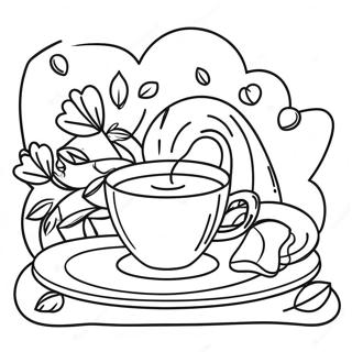 Gemutliche Decke Und Tee Ausmalbild 51726-11319