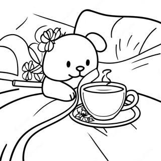 Gemutliche Decke Und Tee Ausmalbild 51726-11320