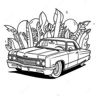 Lebendiger Lowrider Mit Buntem Anstrich Ausmalbild 51824 11345