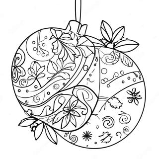 Buntes Weihnachtsornament Ausmalbild 51908-11351