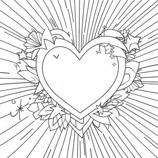 Funkelndes Herz Mit Sternen Ausmalbild 5190-1083
