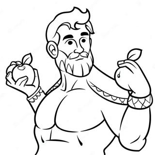 Hercules Mit Goldenen Apfeln Ausmalbild 52093-11396