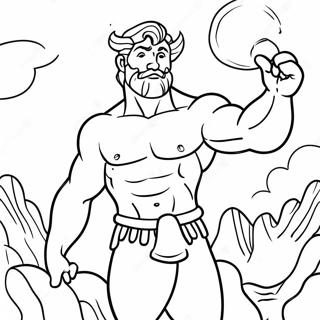 Hercules Bei Den Zwolf Arbeiten Ausmalbild 52096-11405