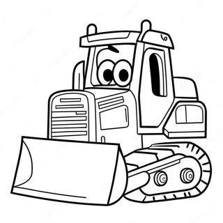 Niedlicher Cartoon Bagger Ausmalbild 53034-11599