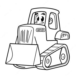 Niedlicher Cartoon Bagger Ausmalbild 53034-11600