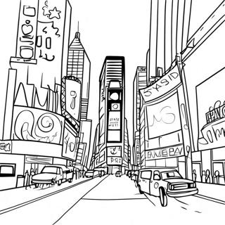 Times Square Nachtleben Ausmalbild 53470-11700