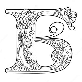 Schoner Buchstaben B Ausmalbild 53648-11747