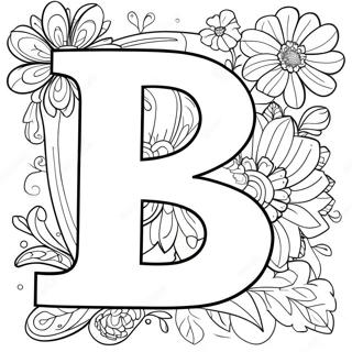 Buchstabe B Ausmalbilder