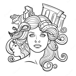 Medusa Ausmalbilder