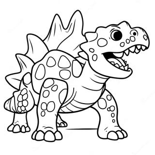 Wutender Ankylosaurus Ausmalbild 55254-12093