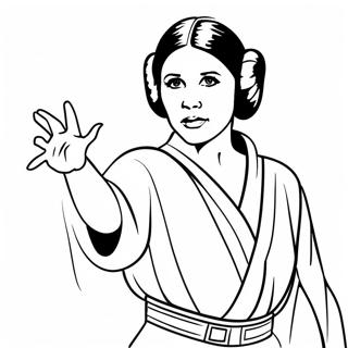 Prinzessin Leia In Heldinnenpose Ausmalbild 5535 2214