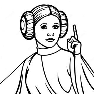 Prinzessin Leia In Heldinnenpose Ausmalbild 5535 2216