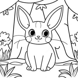 Espeon In Einem Magischen Wald Ausmalbild 55633 12179