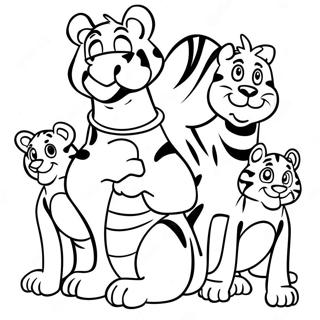 Tigger Mit Freunden Ausmalbild 55719-12194