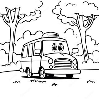 Tayo Fahrt Durch Den Park Ausmalbild 56097 12281