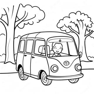 Tayo Fahrt Durch Den Park Ausmalbild 56097 12282