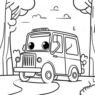 Tayo Fahrt Durch Den Park Ausmalbild 56097 12284