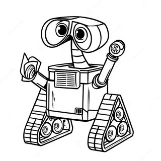 Wall E Erkundet Den Weltraum Ausmalbild 56282-12311