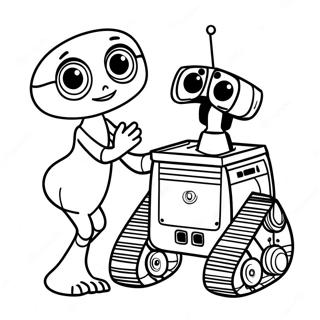 Wall E Und Eve Hand In Hand Ausmalbild 56283-12313
