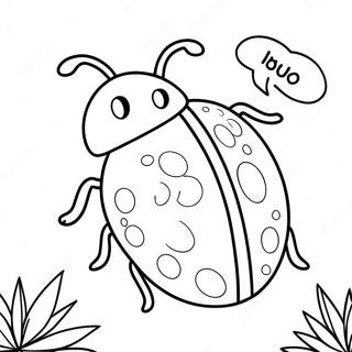 Niedlicher Marienkafer Ausmalseite 56742 12422