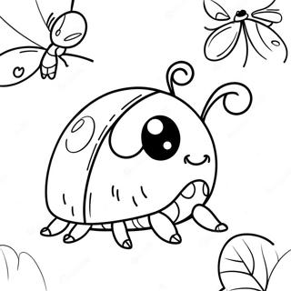 Niedlicher Marienkafer Ausmalseite 56742 12423