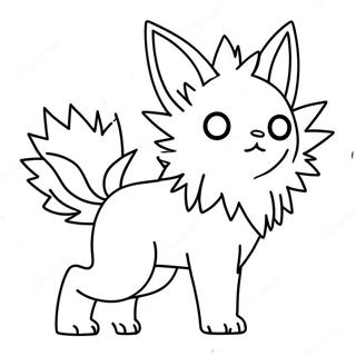 Jolteon In Aktion Ausmalbild 56823-12435