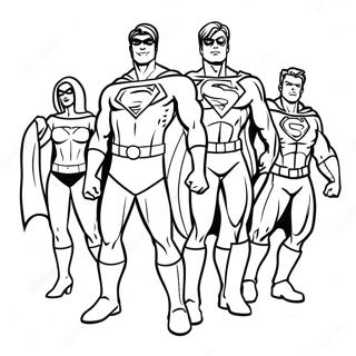 Spannendes Superhelden Team Ausmalbild 57940-12682