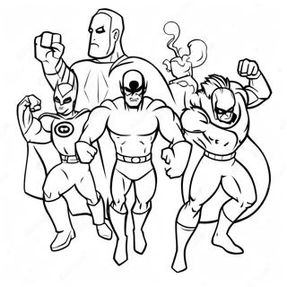 Spannendes Superhelden Team Ausmalbild 57940-12683