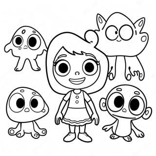 Abby Hatcher Und Die Freundlichen Monster Ausmalbild 58118-12722