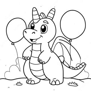 Frohlicher Dragonite Mit Ballons Ausmalbild 58204-12734