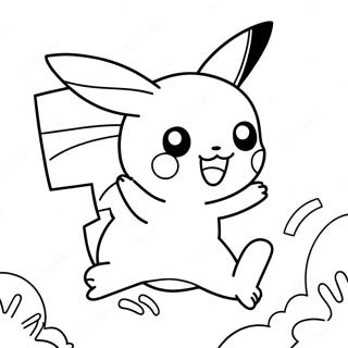 Pikachu Springt In Die Luft Ausmalbild 58824-12870