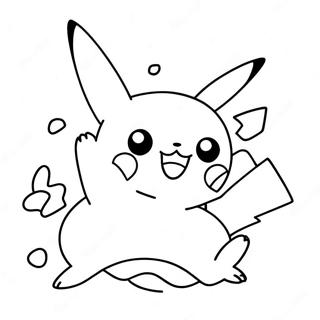 Pikachu Springt In Die Luft Ausmalbild 58824-12871