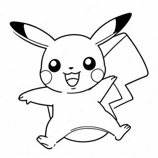 Pikachu Springt In Die Luft Ausmalbild 58824-12872