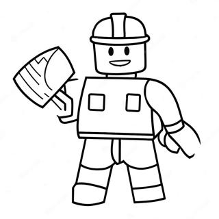 Roblox Bauer In Aktion Ausmalbild 59110-12937