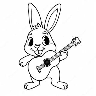 Bonnie Der Hase Spielt Gitarre Ausmalbild 59407-13013