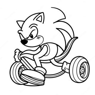 Sonic Im Rennen Ausmalbild 5 441