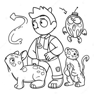 Wild Kratts Unglaubliche Tierfakten Ausmalbild 60581 13286