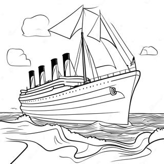 Titanic Schiff Im Ozean Ausmalbild 60668-13310