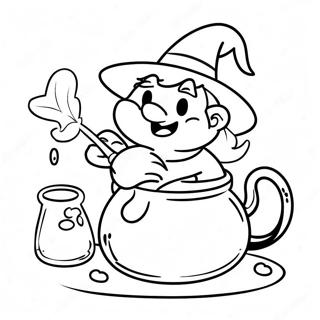 Lustige Hexe Die Zaubertranke Braut Ausmalbild 61413-13503