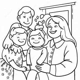 Liebende Familie Ausmalbild 61499 13520