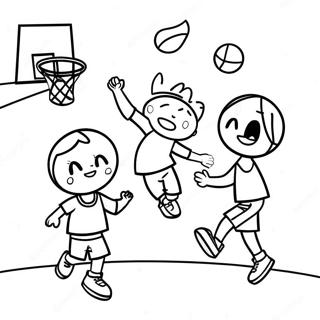 Basketball Ausmalbilder