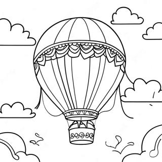 Heißluftballon Ausmalbilder