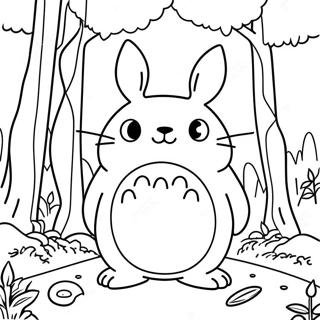 Totoro In Einem Magischen Wald Ausmalbild 62139-13687