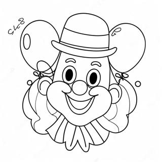 Bunter Clown Mit Ballons Ausmalbild 62605-13806