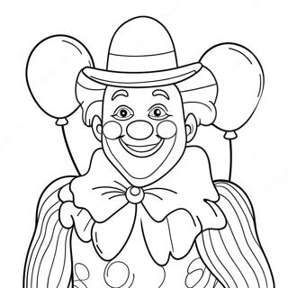 Bunter Clown Mit Ballons Ausmalbild 62605-13808