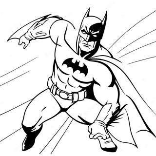 Batman In Einer Dynamischen Pose Ausmalbild 6268-1484