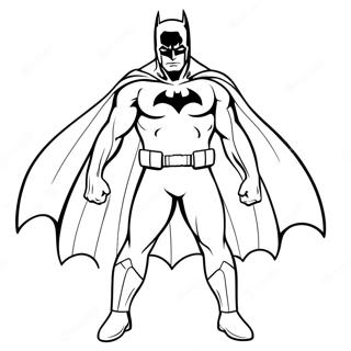 Batman Mit Einem Wehenden Umhang Ausmalbild 6269-2262