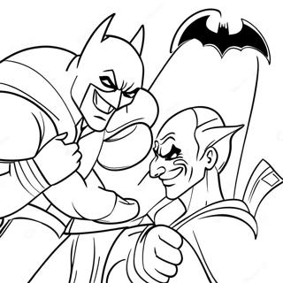 Batman Kampft Gegen Den Joker Ausmalbild 6270-2350